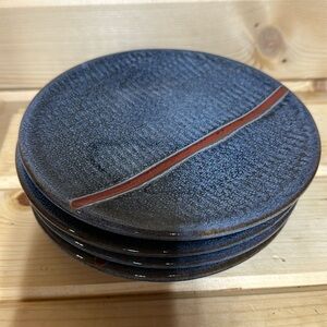 Levi Straus & Co Stoneware 4 Bread Plates